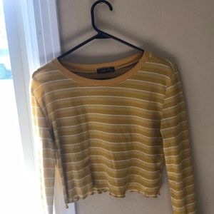 Yellow crop top